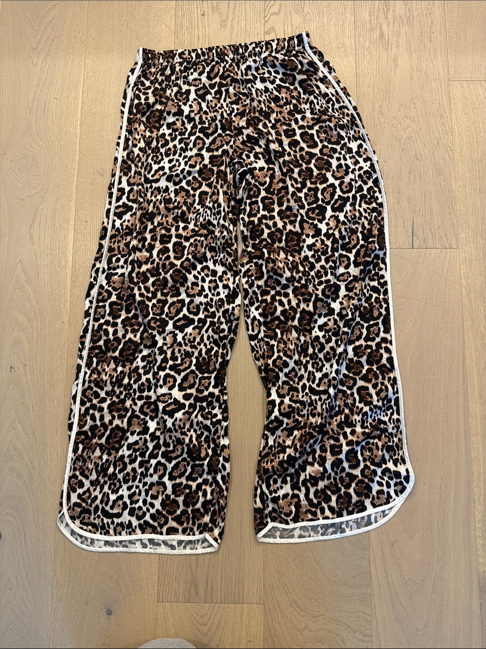 Leopard Print silk pants